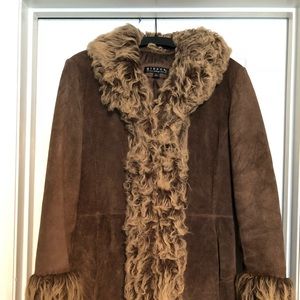 100% genuine leather Suede coat